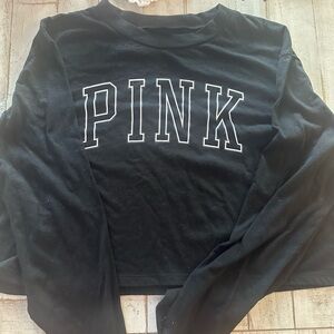 Victoria's Secret Black Crop Top large